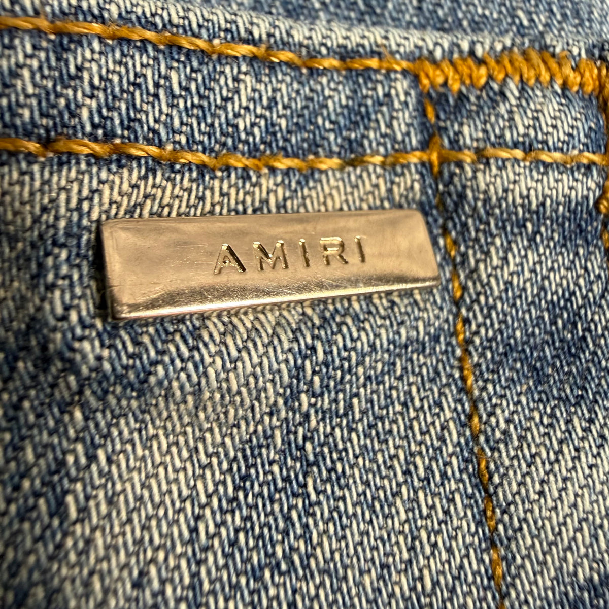 AMIRI Blue Bandana Thrasher Jeans