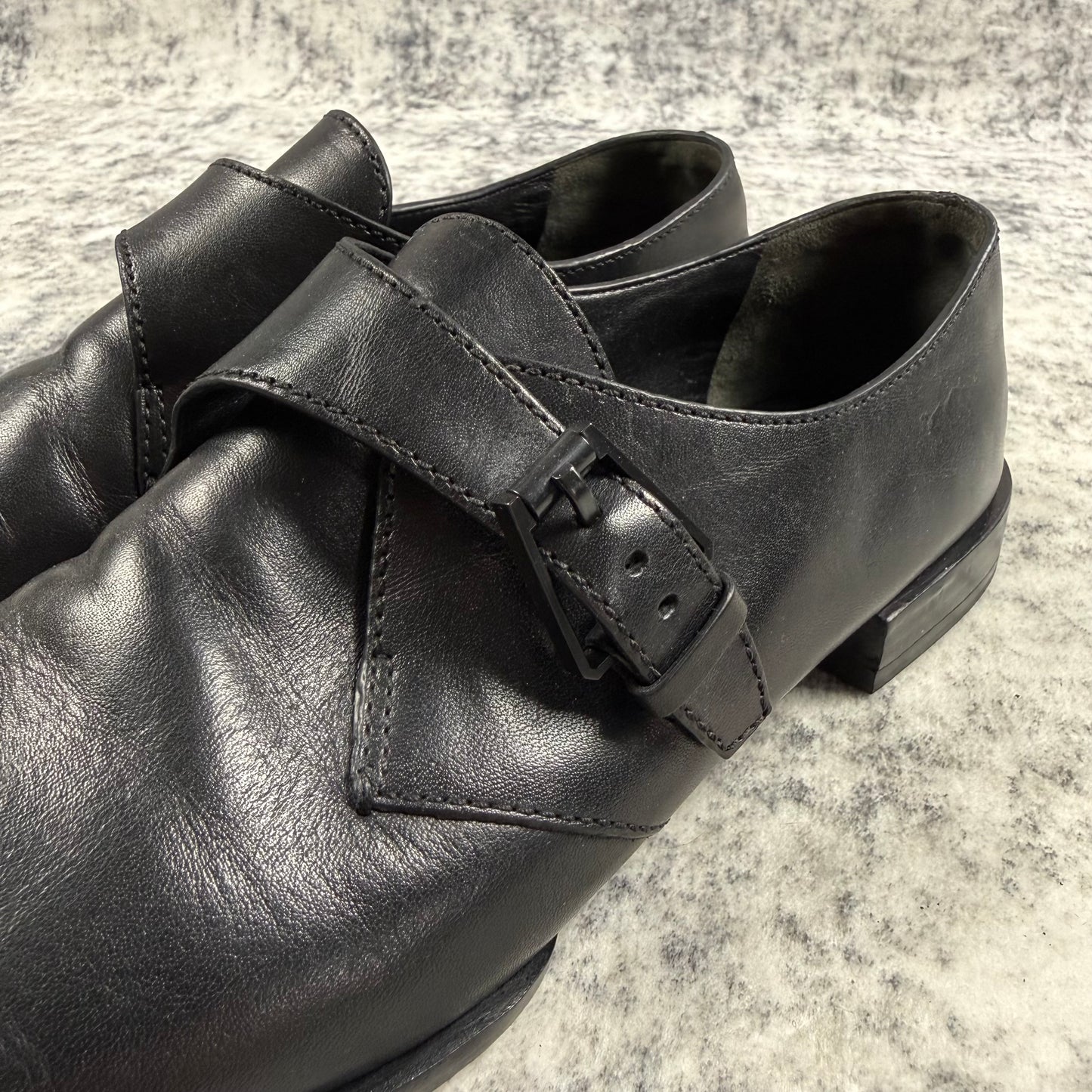 Alexander Wang Ruby Monk Strap ‘Black’ Leather Shoes