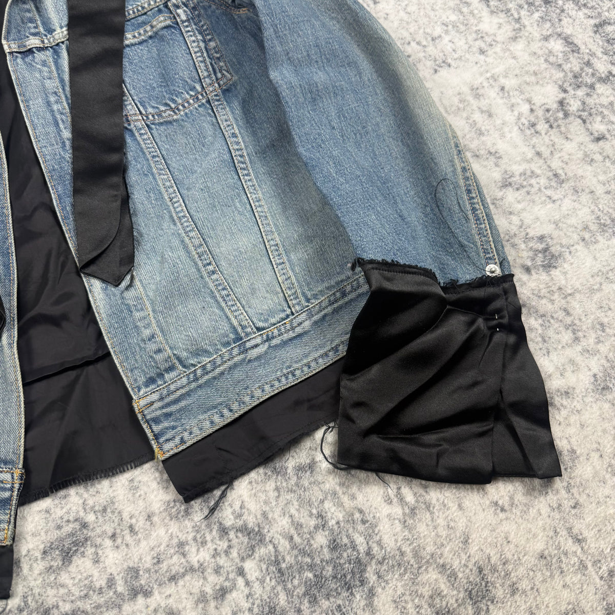 Undercover Jun Takahashi Sequin Dagger Hybrid Denim Jacket