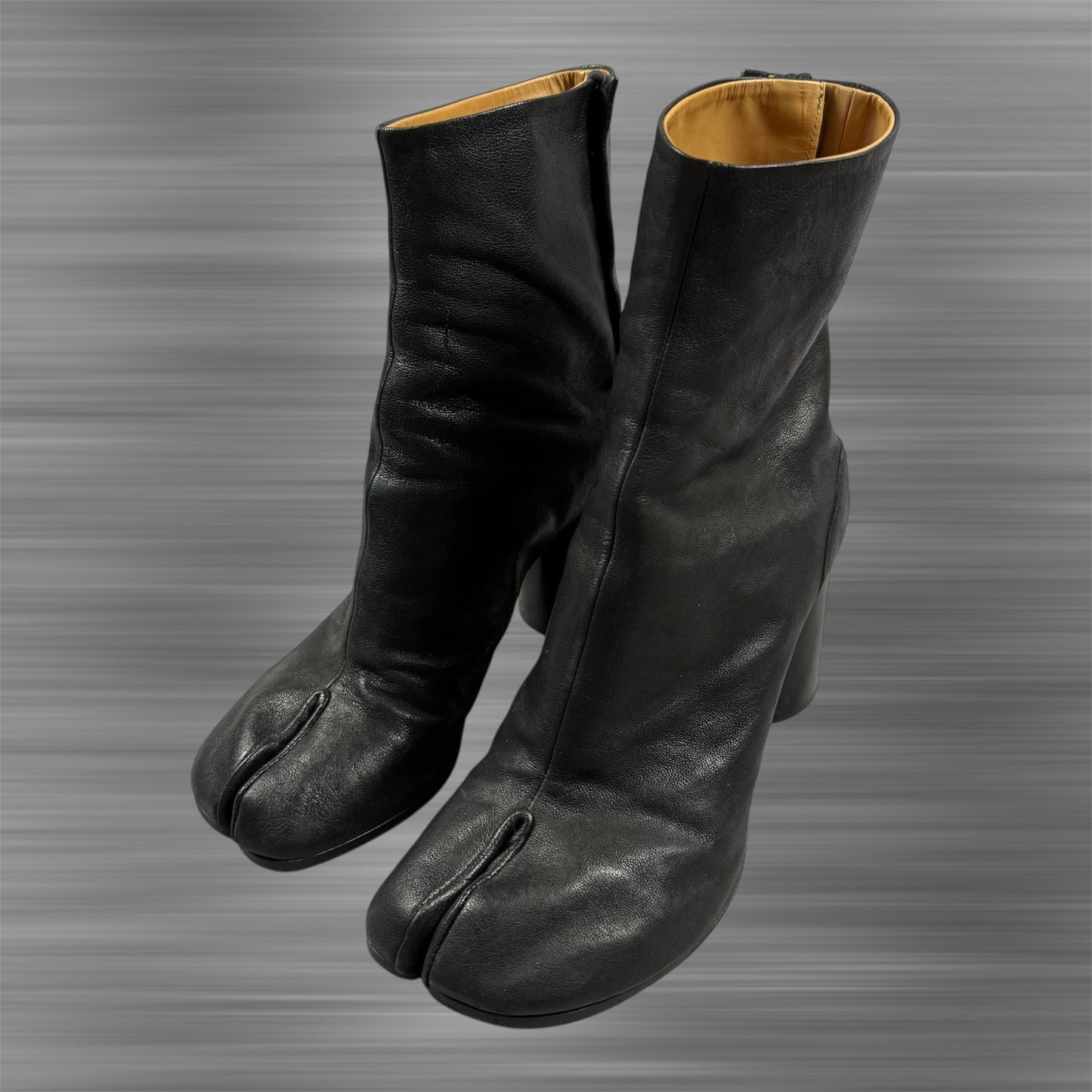 Maison Margiela Tabi Leather Ankle ‘Black’ Boots