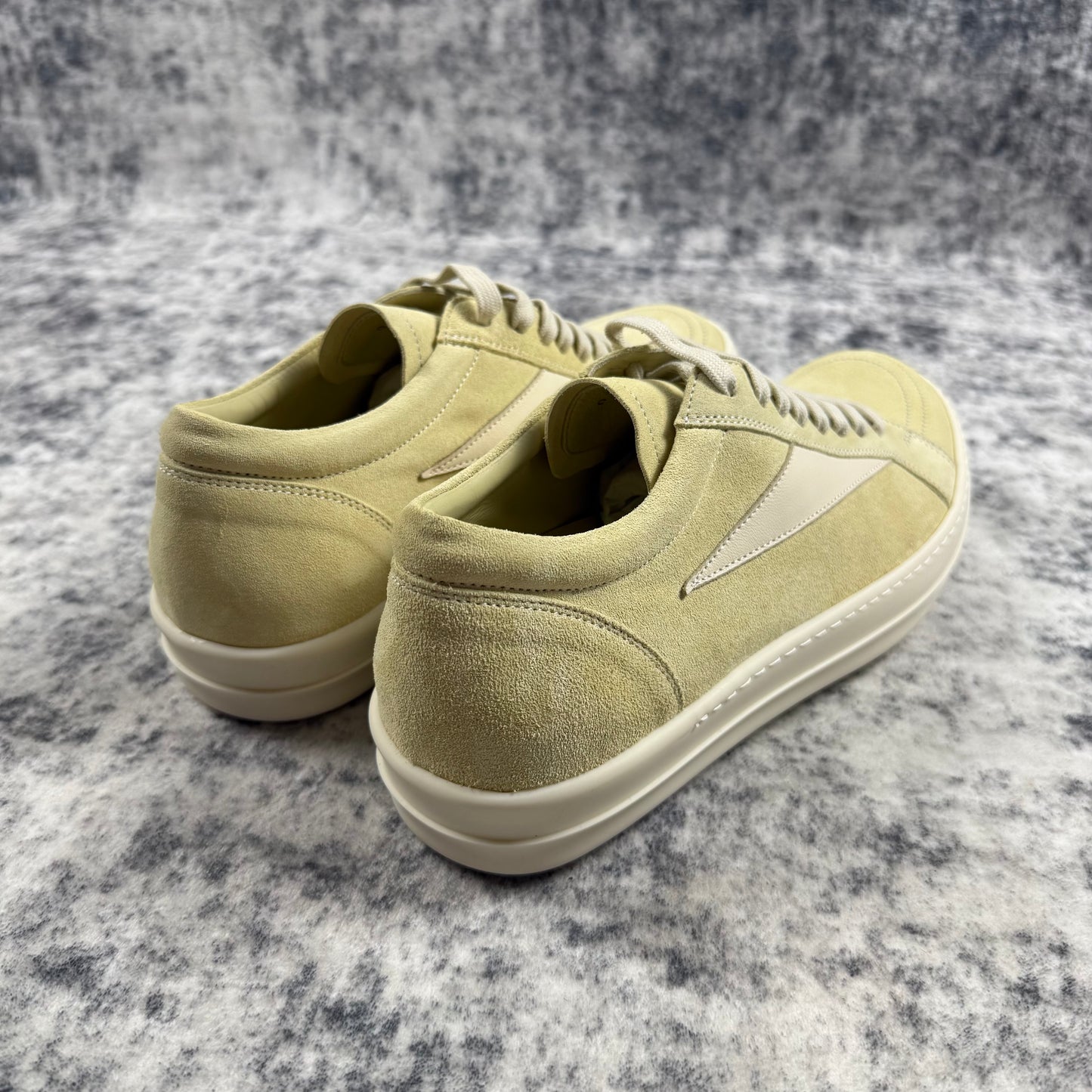 Rick Owens Suede Vintage ‘Butter/Milk’ Shoes