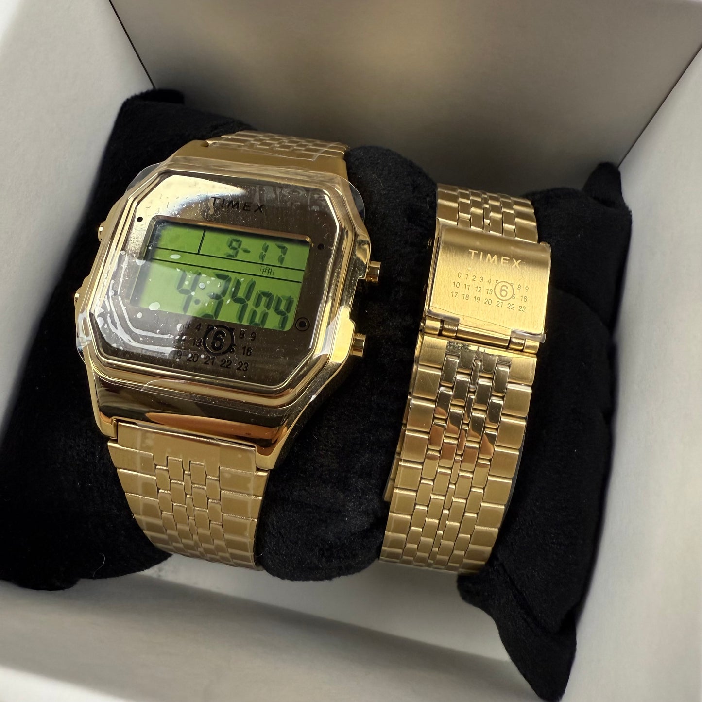 MM6 Maison Margiela x Timex Gold Digital Watch Set