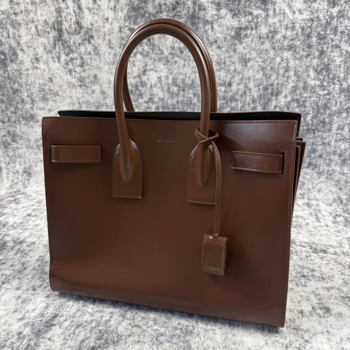 Saint Laurent Sac de Jour Brown Leather Tote Bag