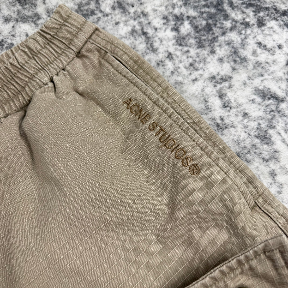 Acne Studios Ripstop Cargo Trousers Neutrals Pants