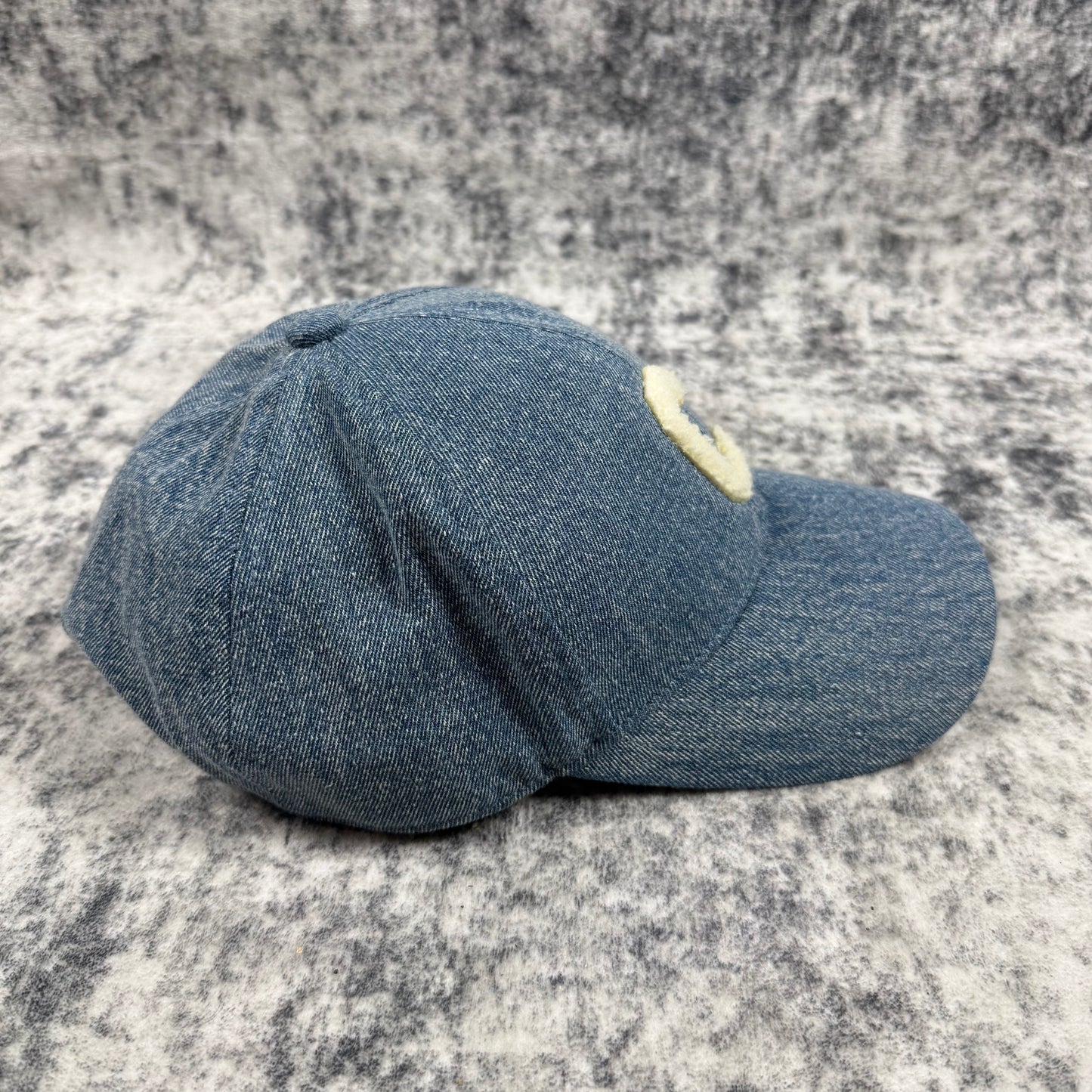 Celine Paris C Logo ‘Blue’ Denim Baseball Cap
