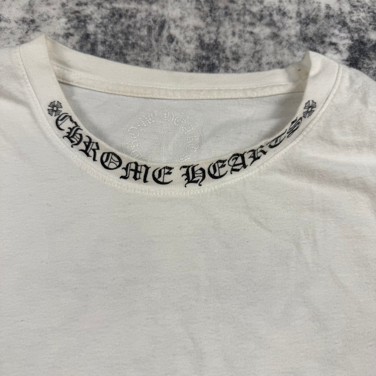 Chrome Hearts Horseshoe Rainbow Logo ‘White’ Long Sleeve