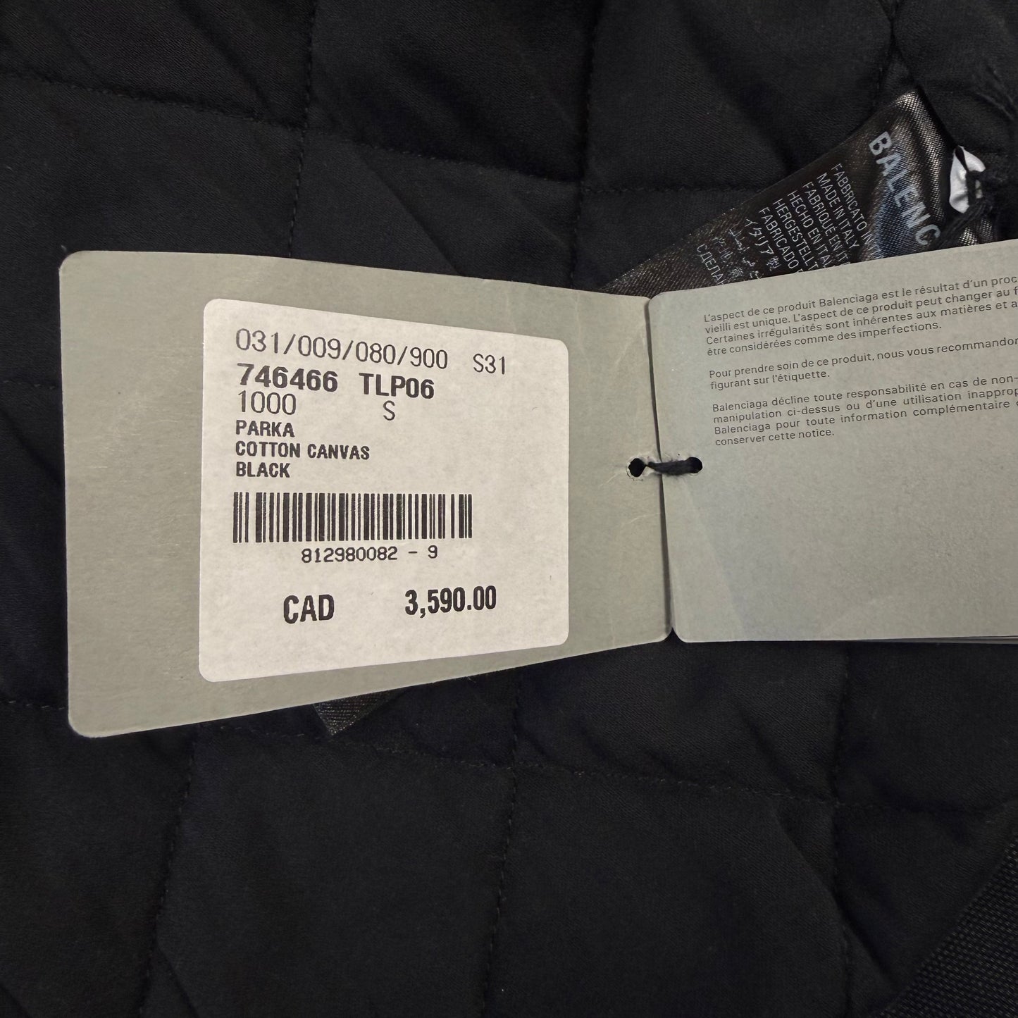 Balenciaga Workwear Distressed ‘Black’ Detroit Jacket