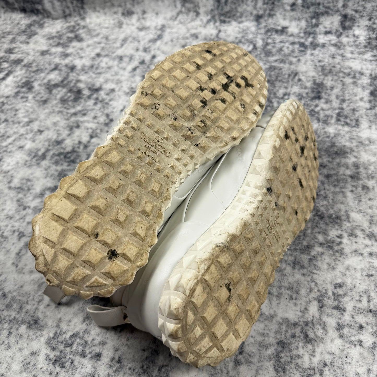 VALENTINO GARAVANI Rockstud ‘White’ Leather Trainers