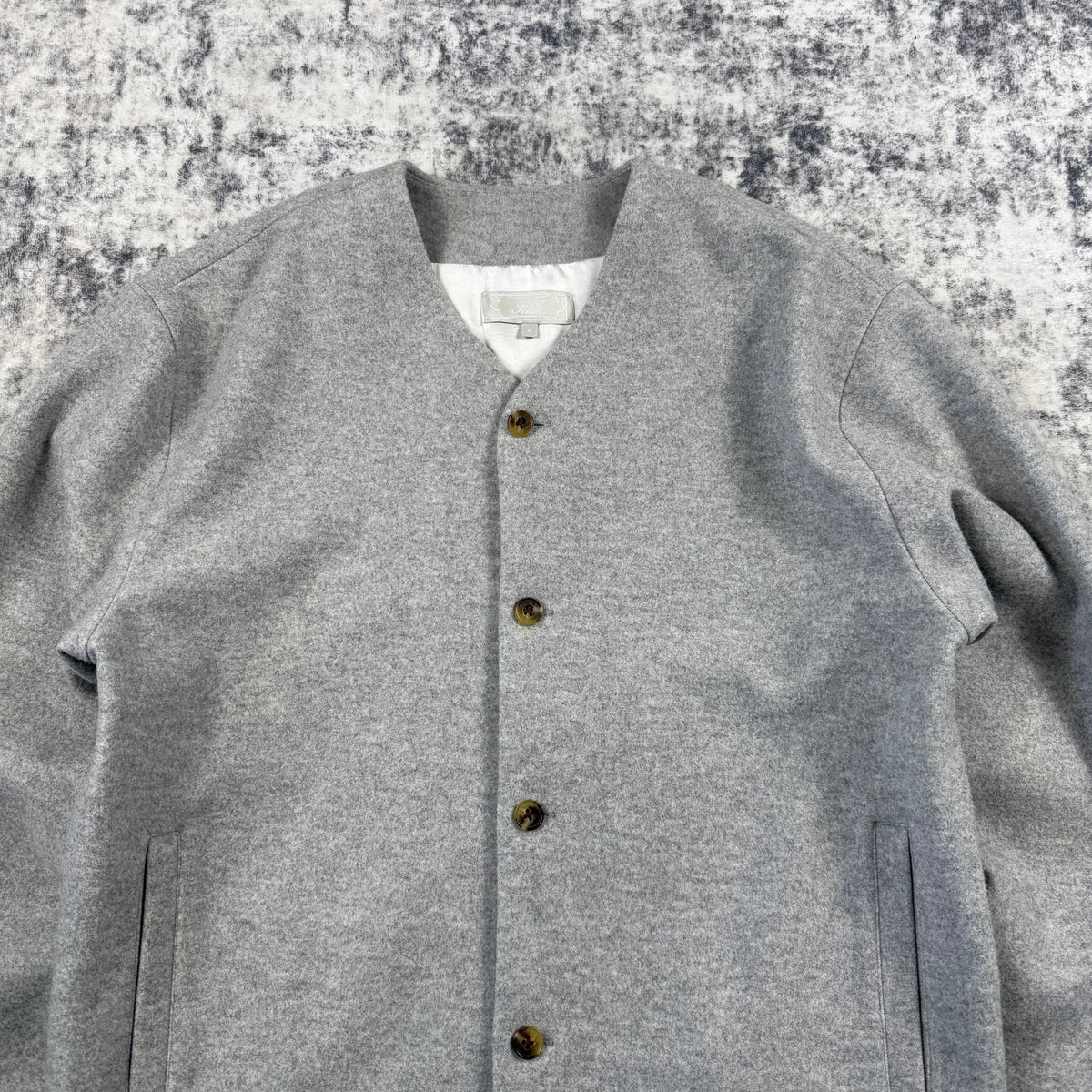 Kith Winter Classics 2024 Felted Jersey Jonah Liner Grey Jacket