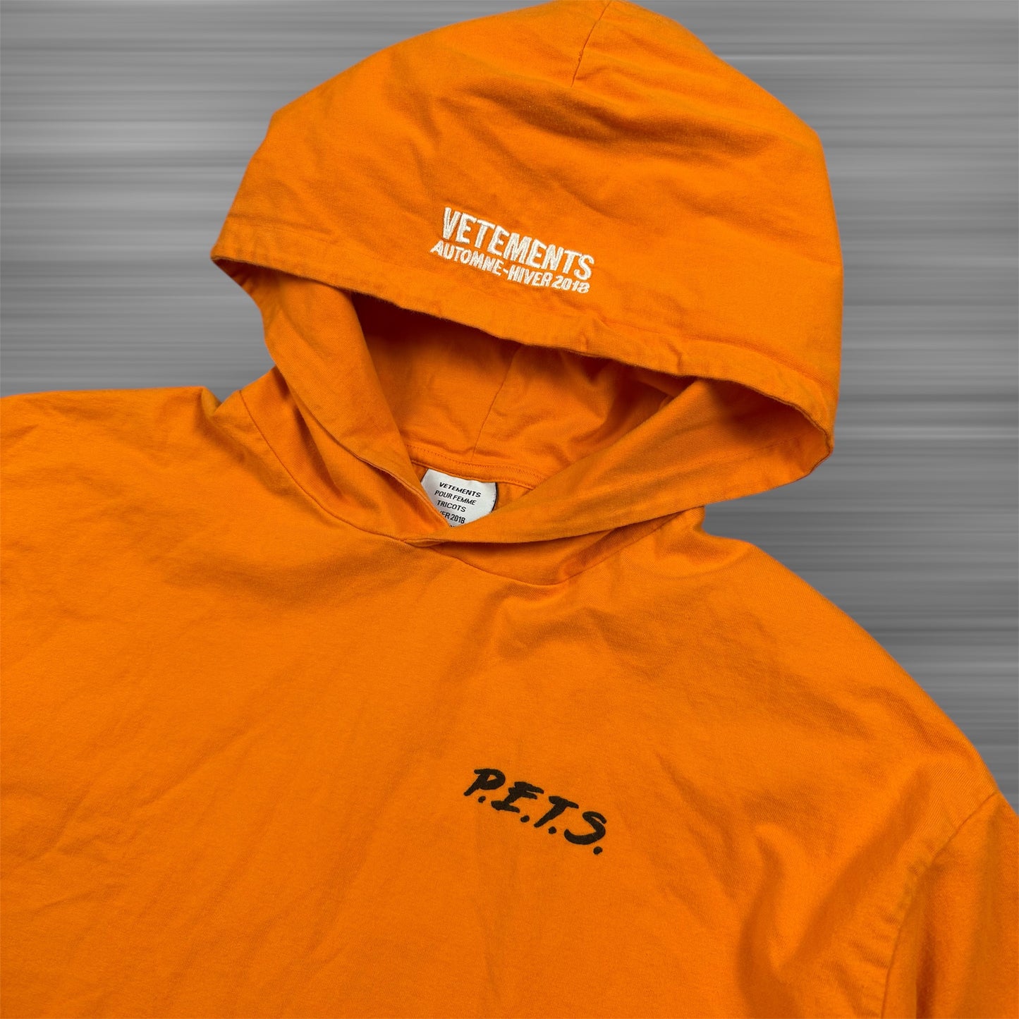 Vetements P.E.T.S. Long Sleeve Hoodie