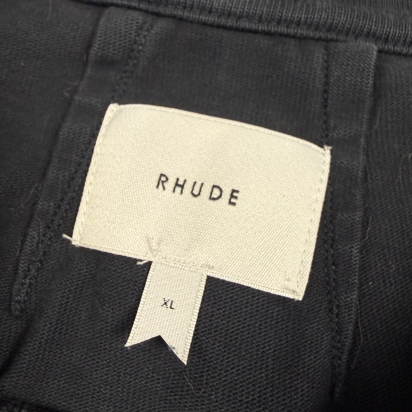 Rhude Black 'Rhude' Script T-Shirt