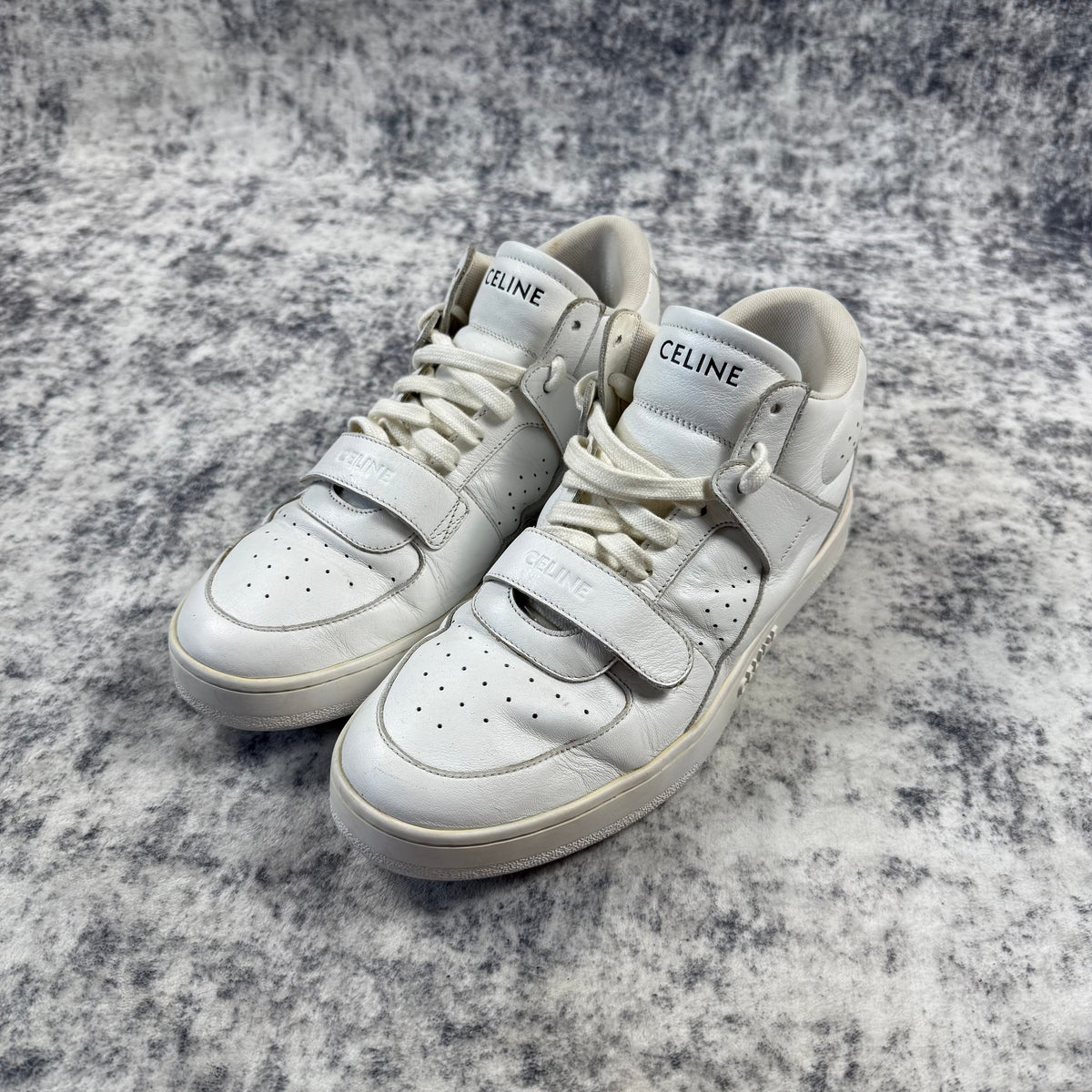 Celine CT-02 Leather High-Top ‘White’ Shoes