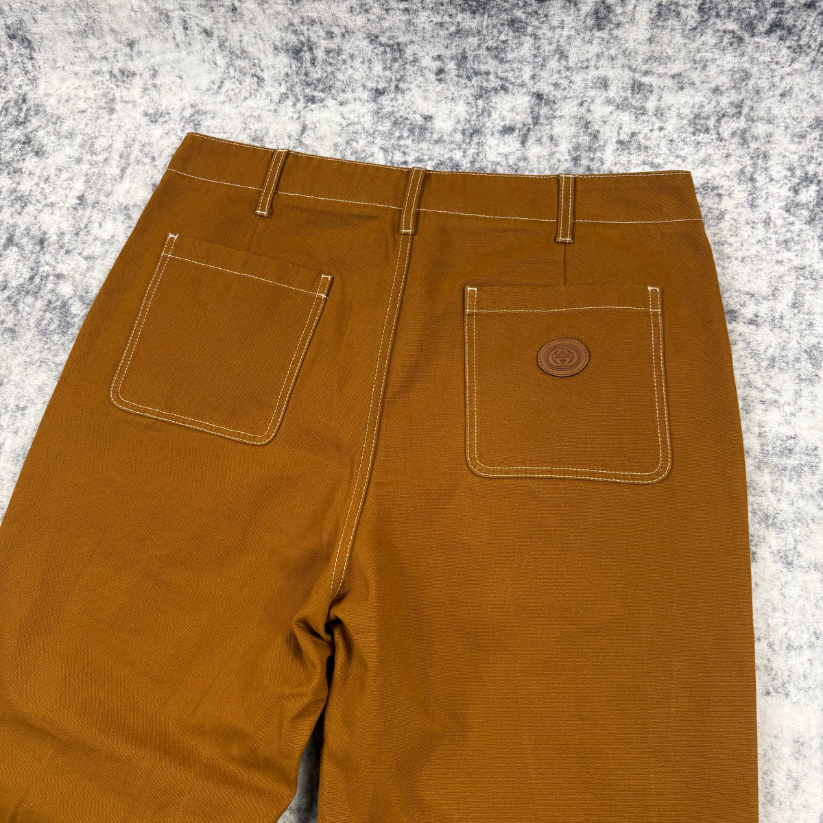 Gucci GG Monogram Cuff Canvas Workwear Trousers