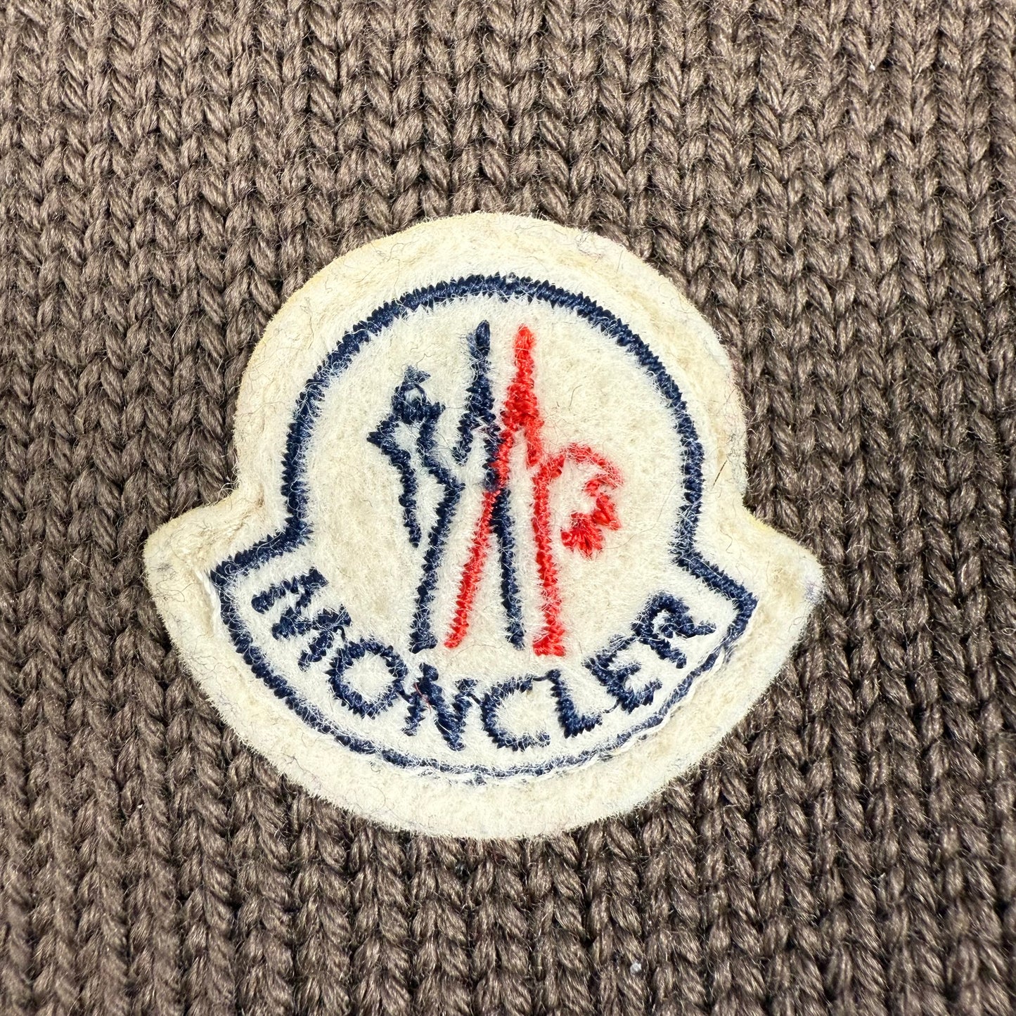 Vintage Moncler Logo Knit ‘Brown’ Beanie