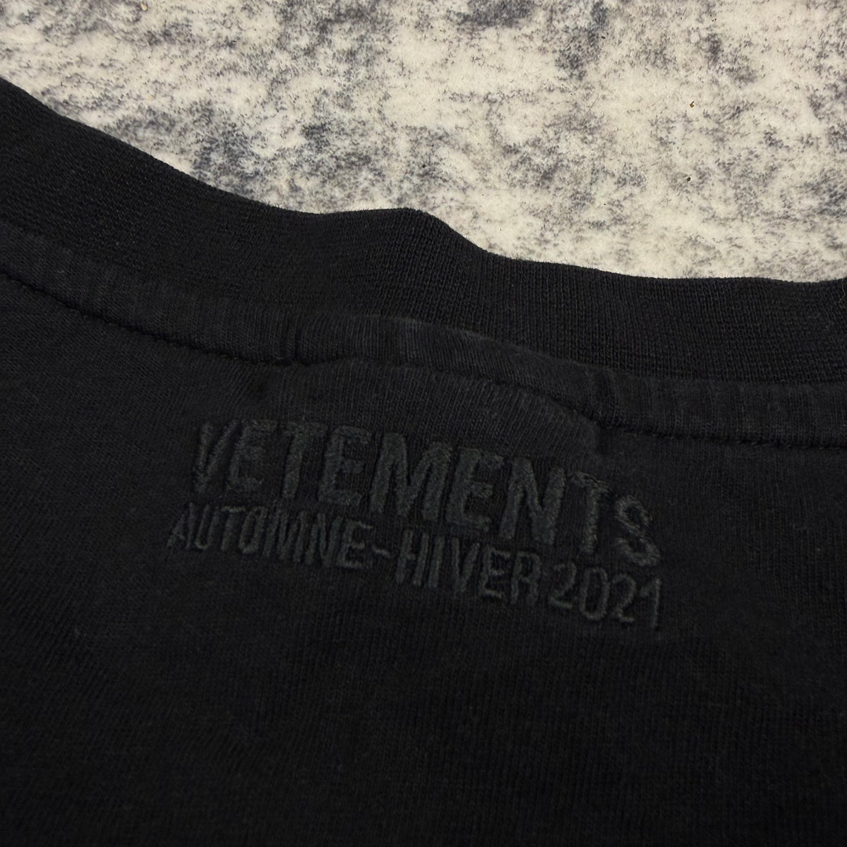 Vetements FW21 Logo Black T-Shirt