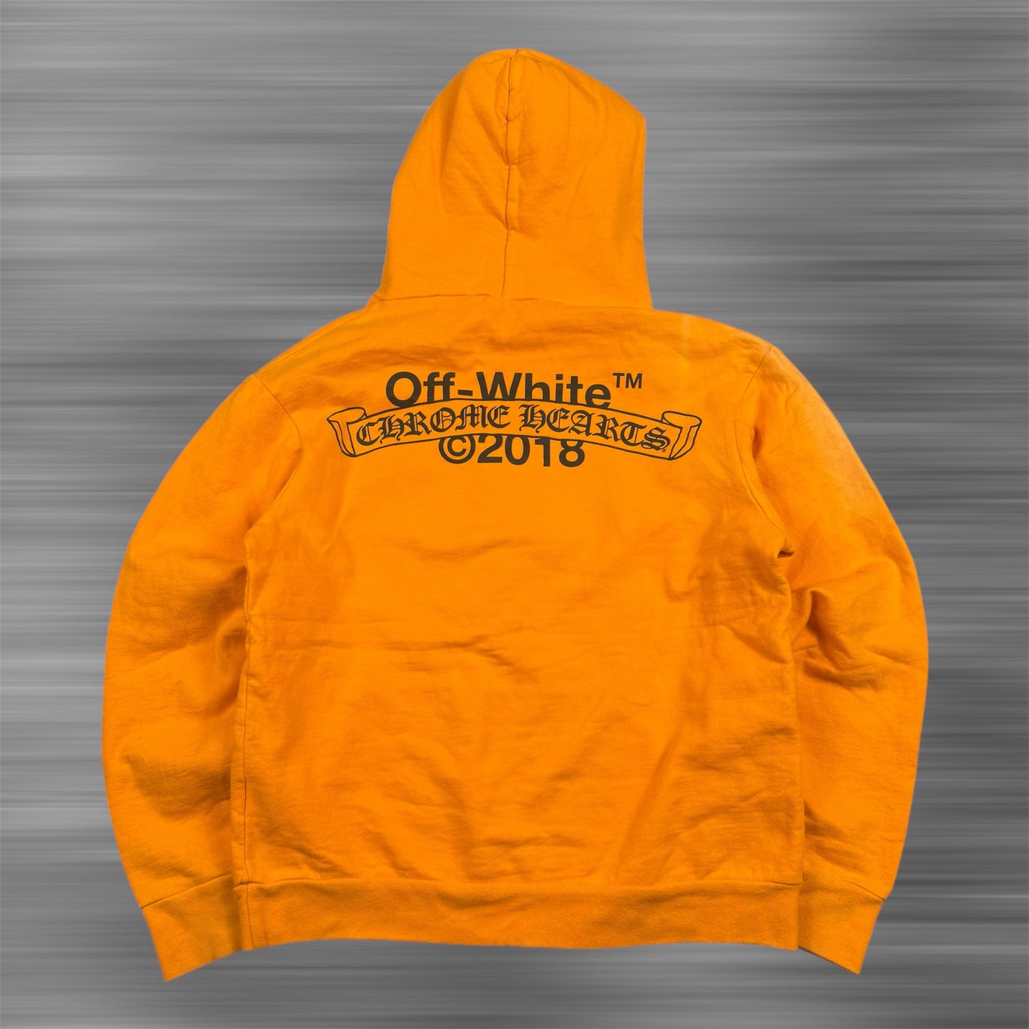 Chrome Hearts x OFF-WHITE 2018 ‘Orange’ Hoodie