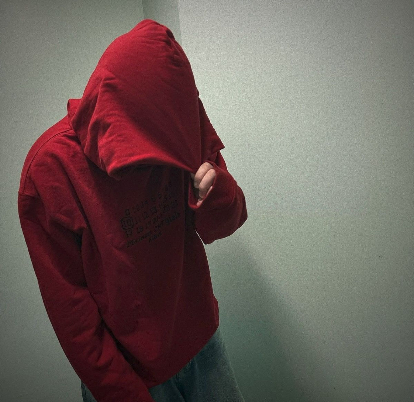 Maison Margiela Number Hoodie ‘Military Red’