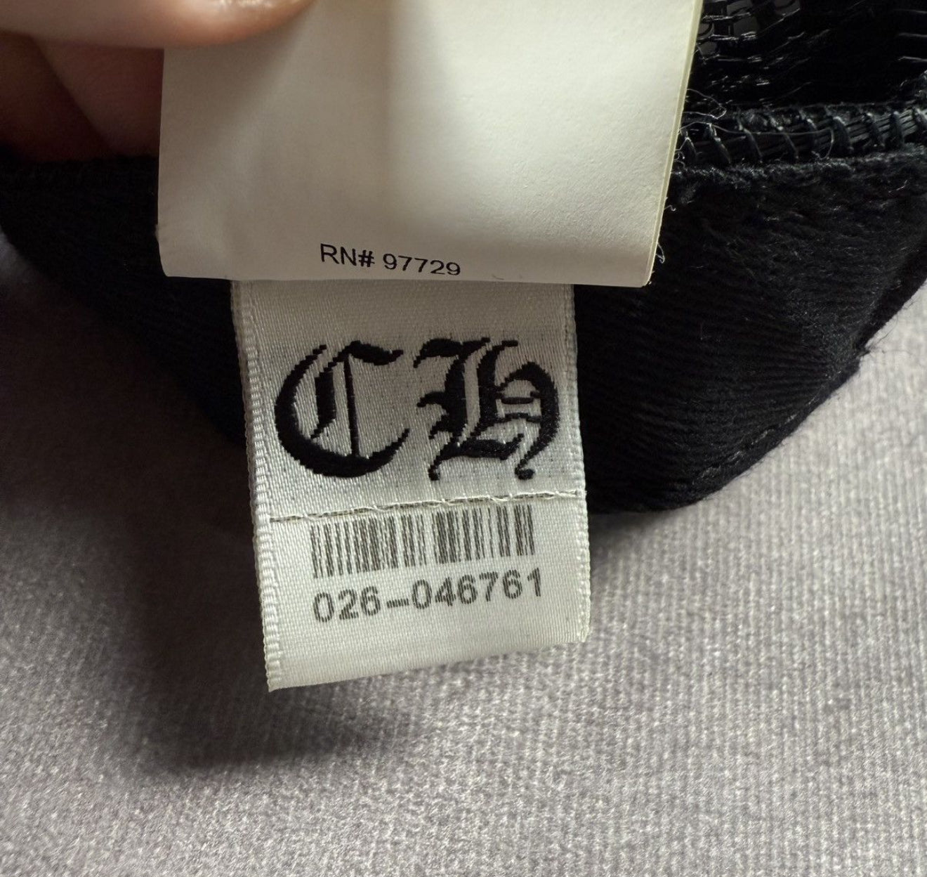 Chrome Hearts Vertical Logo Black Cap