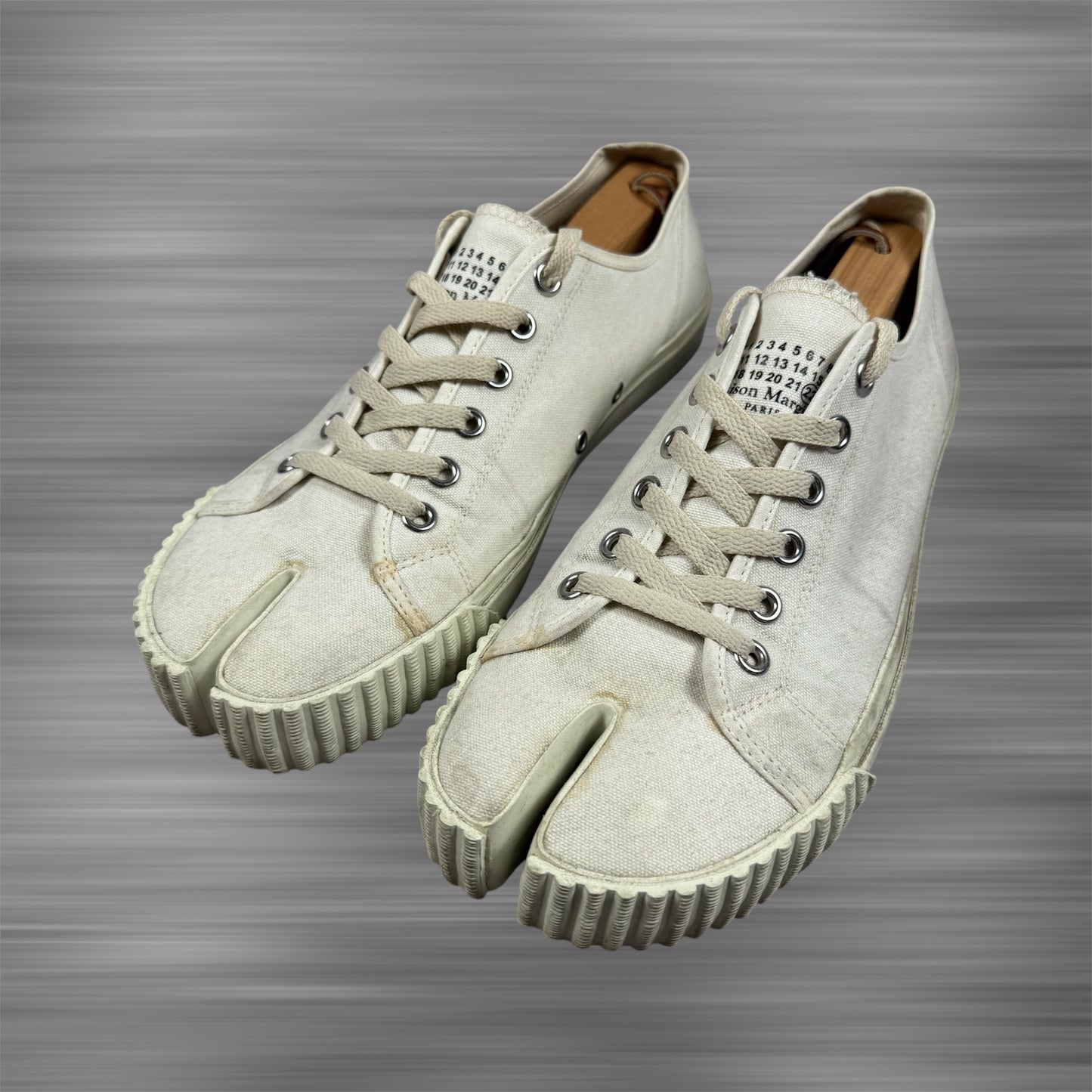 Maison Margiela Canvas Low ‘White’ Tabi Shoes