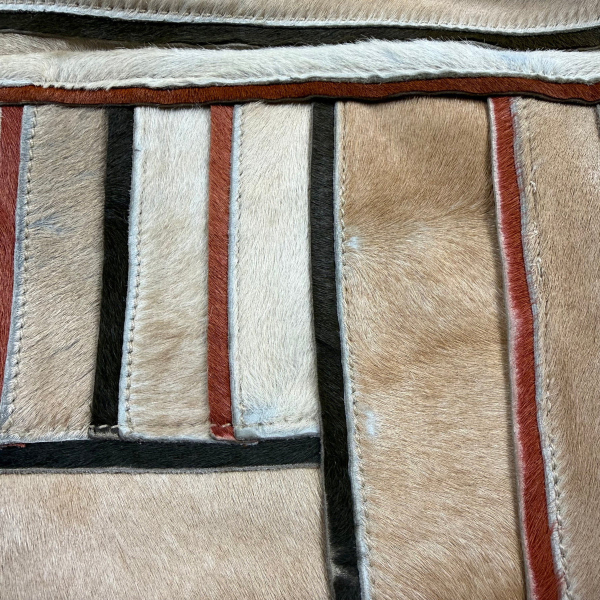 Dries Van Noten Pony Hair Patchwork Leather Crossbody Bag