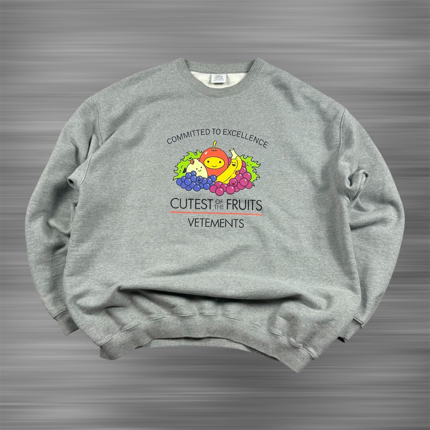 Vetements Cutest Fruits ‘Gray’ Crewneck