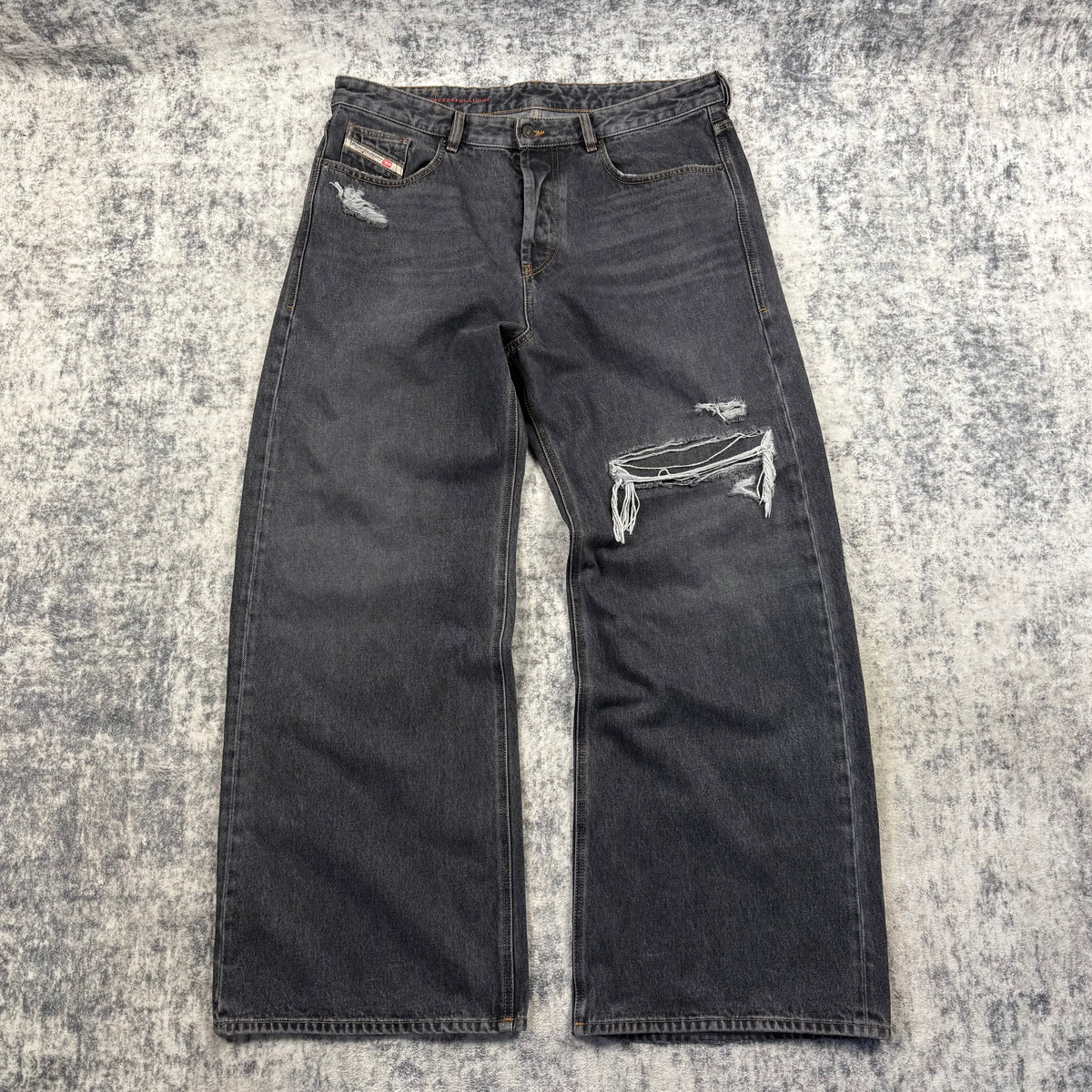Diesel 1996 D-Sire Distressed Baggy Jeans