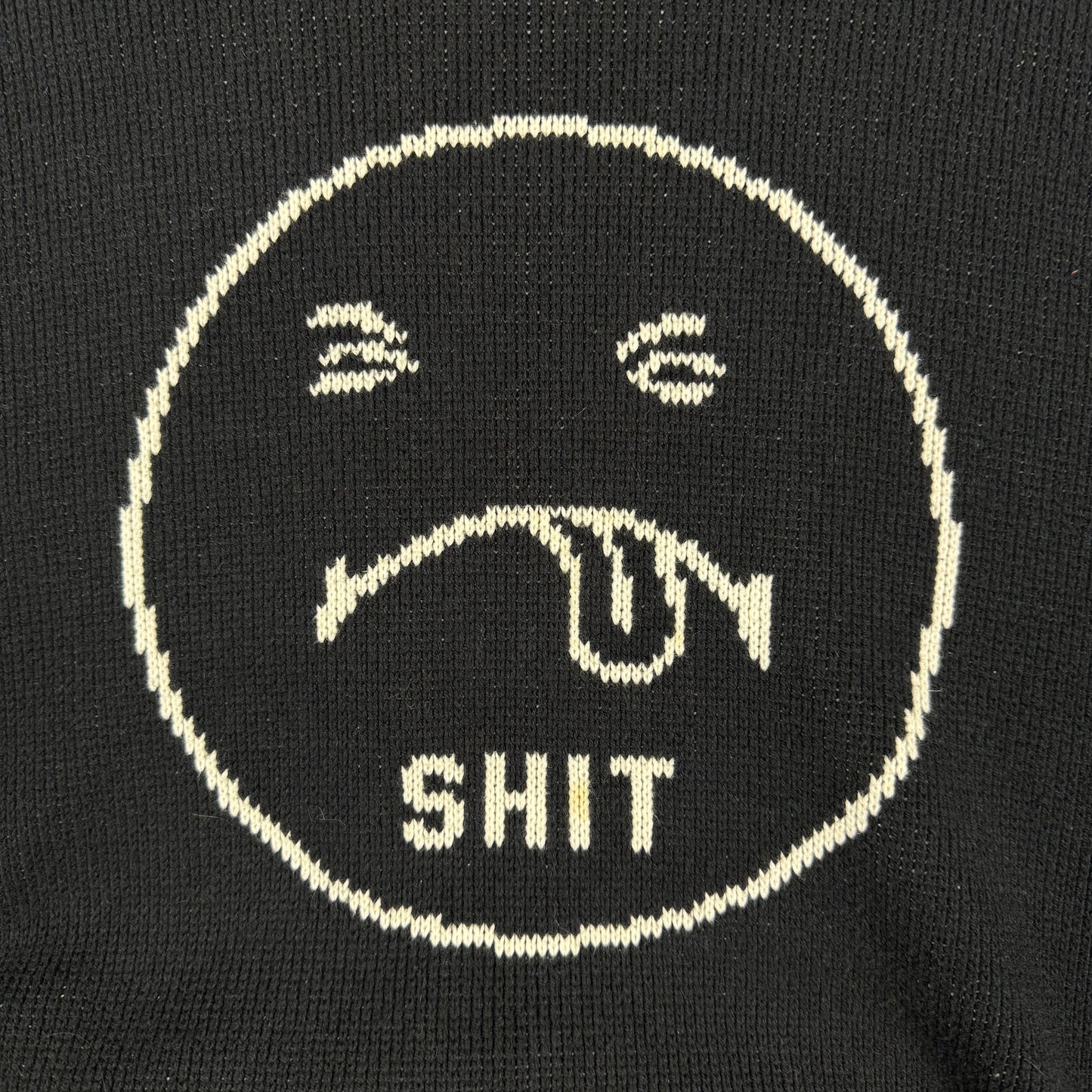 Supreme FW17 Shit Face ‘Black’ Knit Sweater