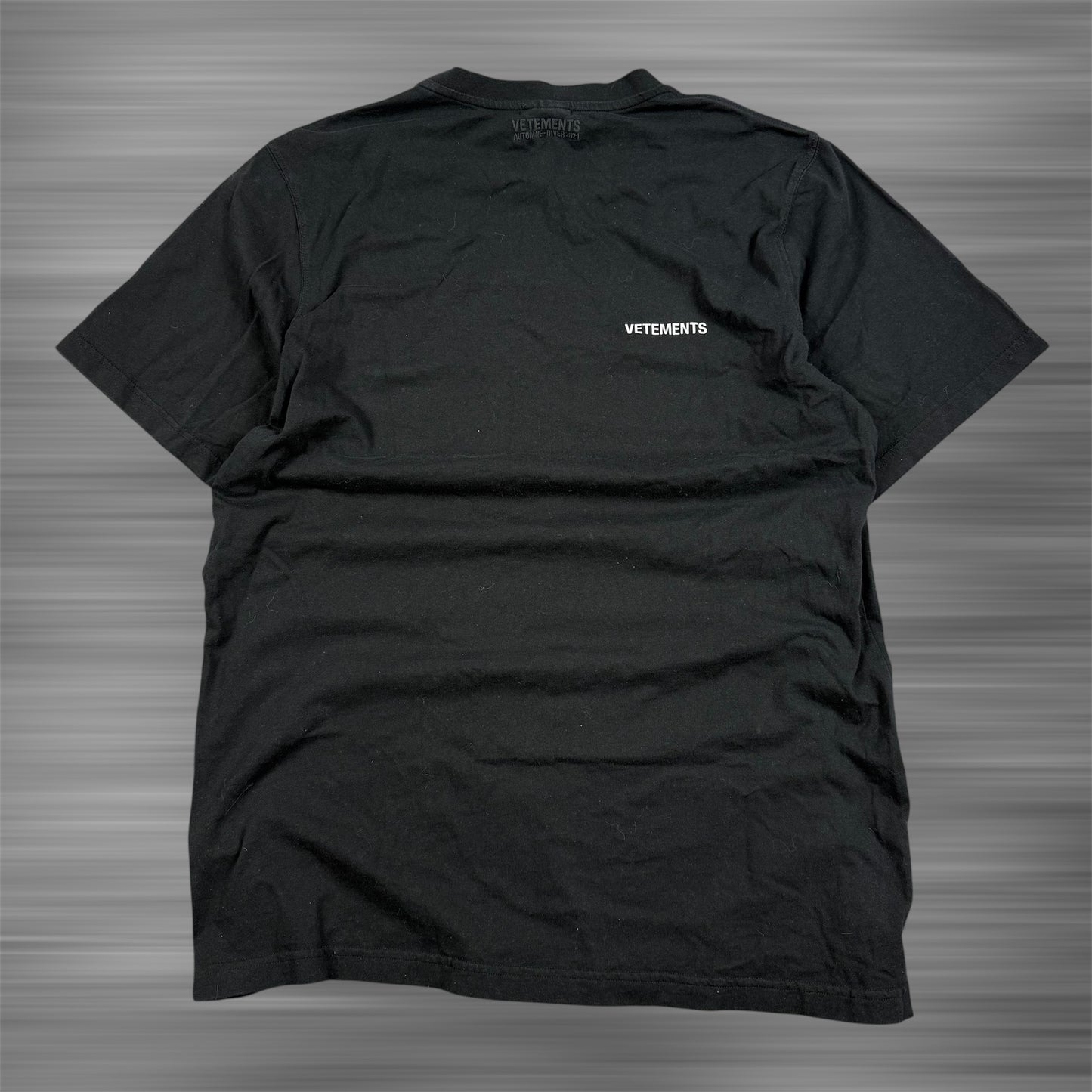 Vetements Logo Front Back ‘Black’ T-Shirt