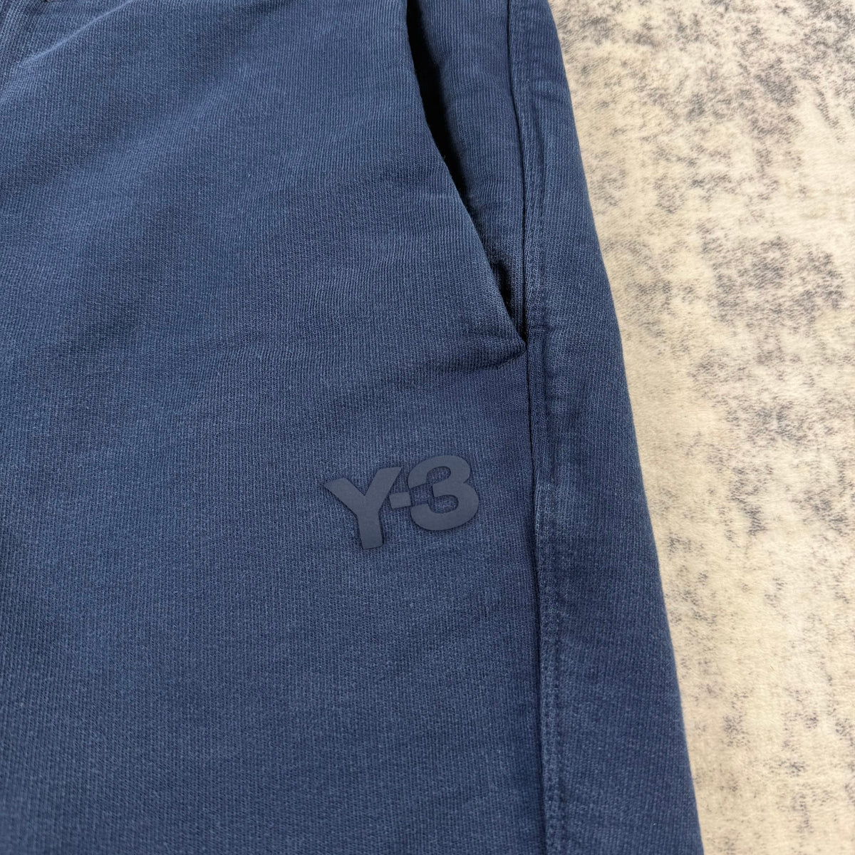 Y-3 Yohji Yamamoto Navy Blue Tapered Sweatpants