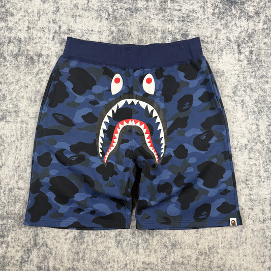 Bape Color Camo Shark ‘Blue’ Sweat Shorts