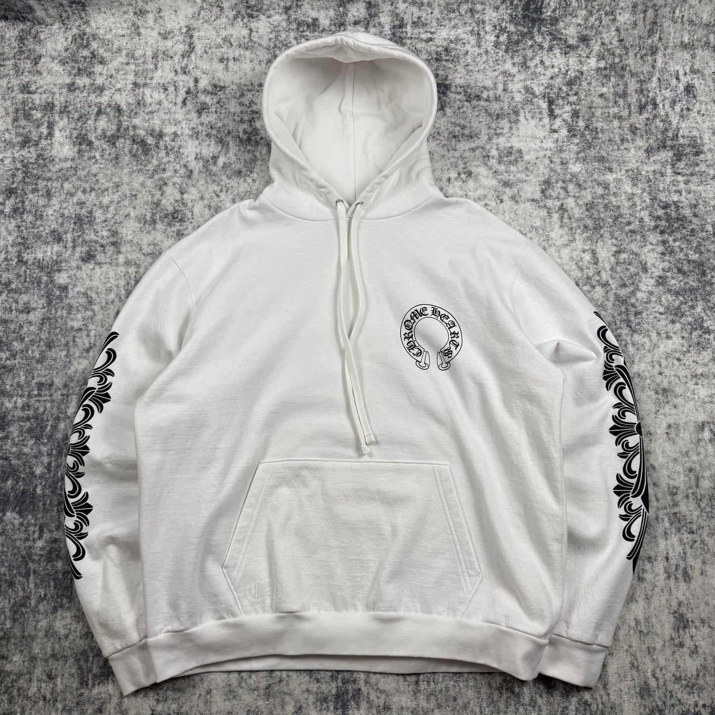 Chrome Hearts Horseshoe Floral ‘White’ Hoodie