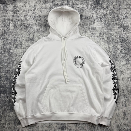 Chrome Hearts Horseshoe Floral ‘White’ Hoodie