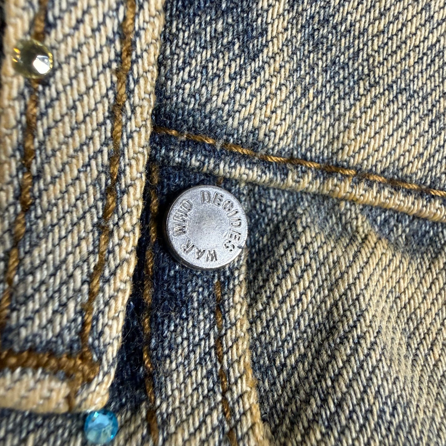 Who Decides War Unfurled Denim Shorts