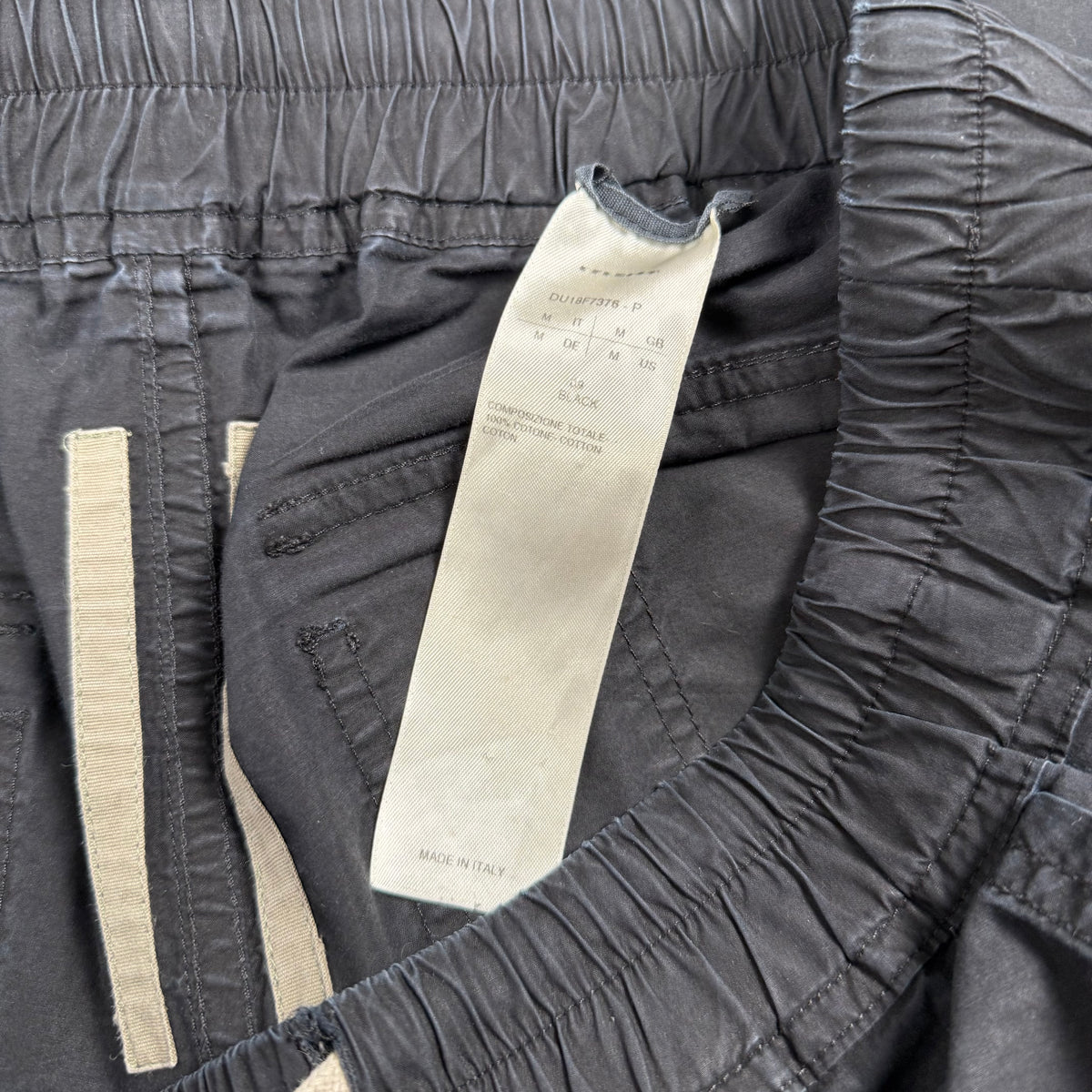 Rick Owens DRKSHDW Black 'Creatch' Cargo Pants
