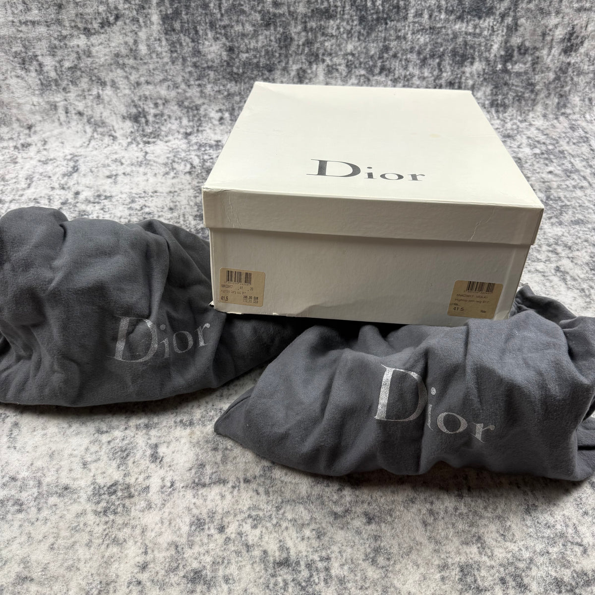 Dior Homme Hedi Slimane Era Metallic Gold Leather High Top Sneakers