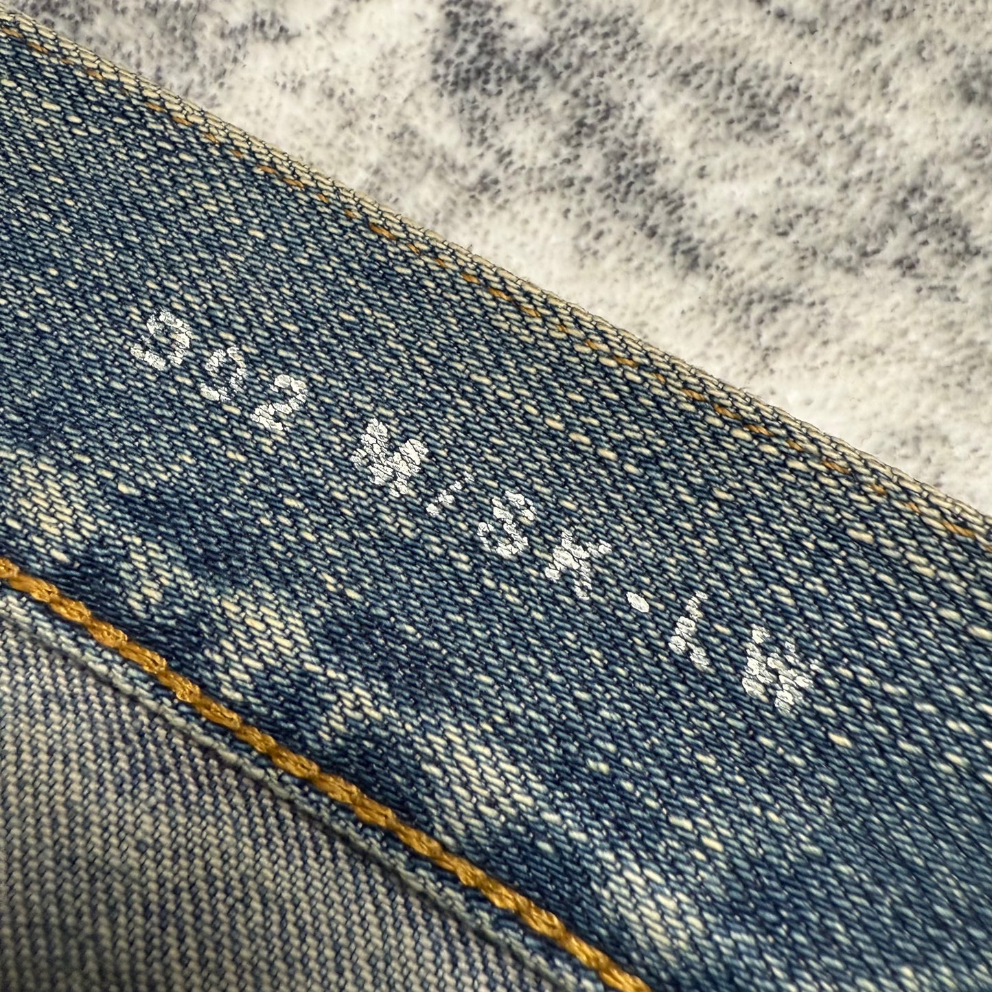 Saint Laurent Paris D02 Distressed Denim Jeans – Hedi Era