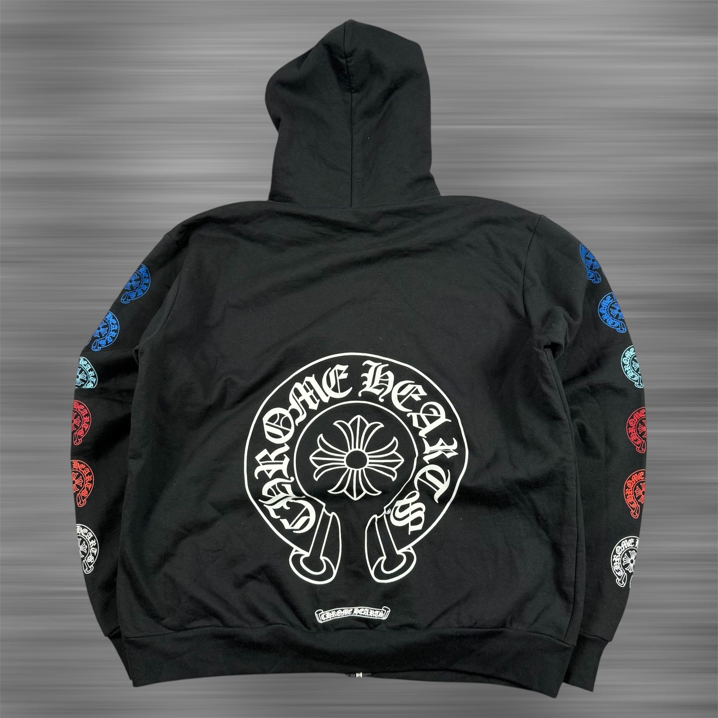 Chrome Hearts Multi color Horseshoe Logo Zip Up Hoodie