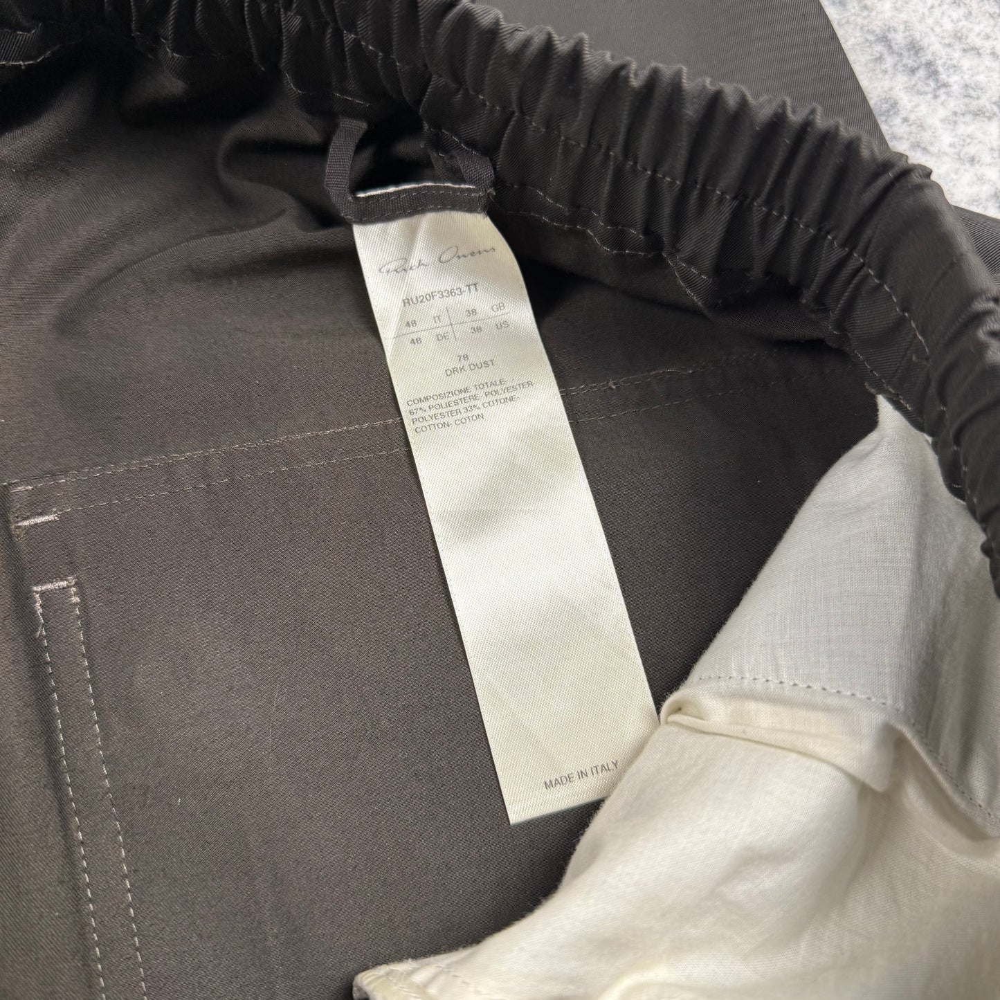 Rick Owens Mainline F/W20 PERFORMA Cropped Bela Trousers