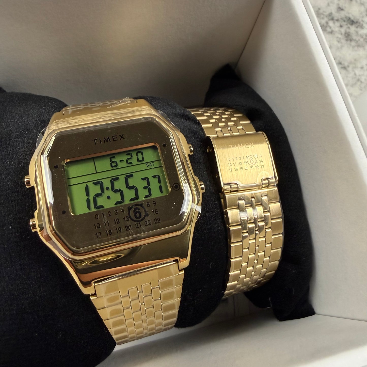 MM6 Maison Margiela x Timex Gold Digital Watch Set