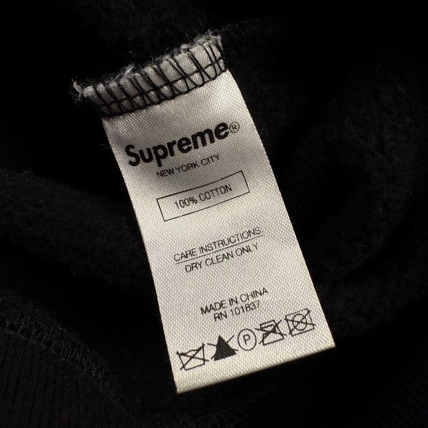 Supreme Leopard Panel Half ‘Black’ Zip Sweatshirt