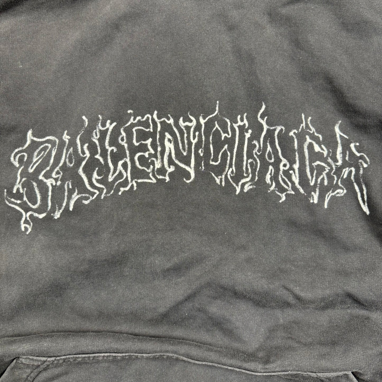 Balenciaga DIY Metal Outline ‘Black’ Hoodie