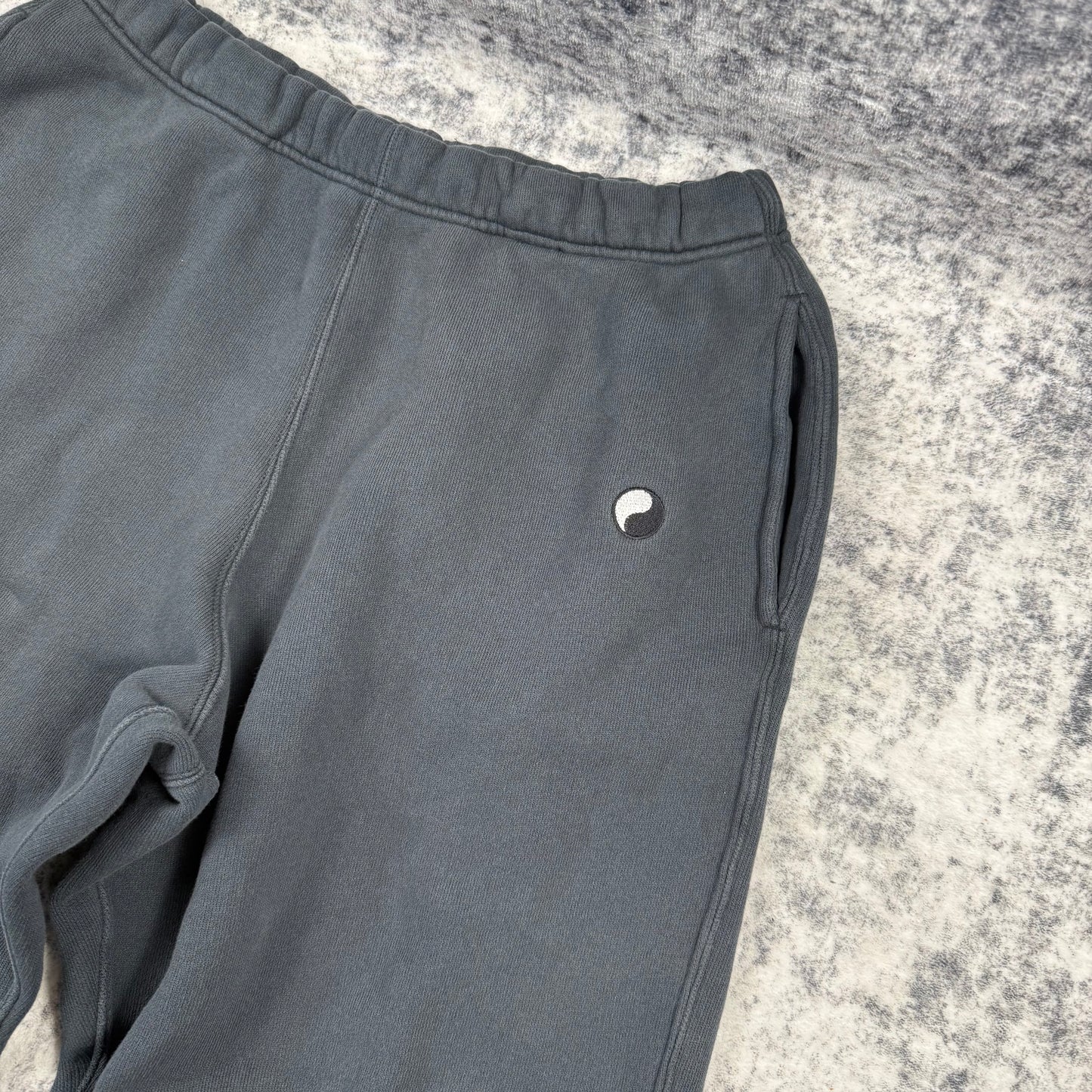 Our Legacy Black Yin Yang Embroidery Sweatpants