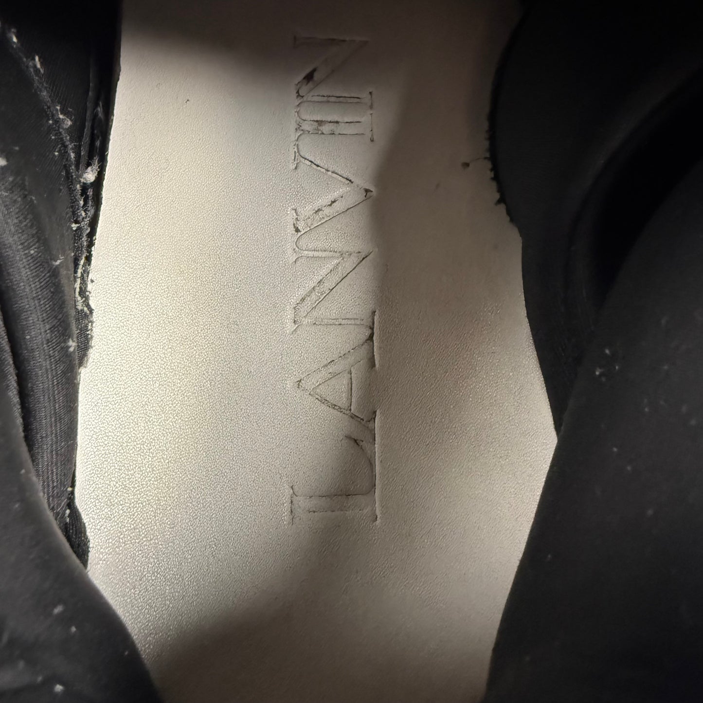 Lanvin Curb Reflective ‘Black/Silver’ Shoes