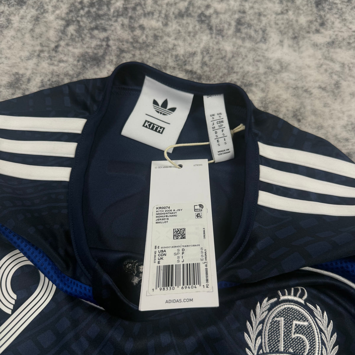 Kith x Adidas Messi Football 2006 “Night Navy” Jersey