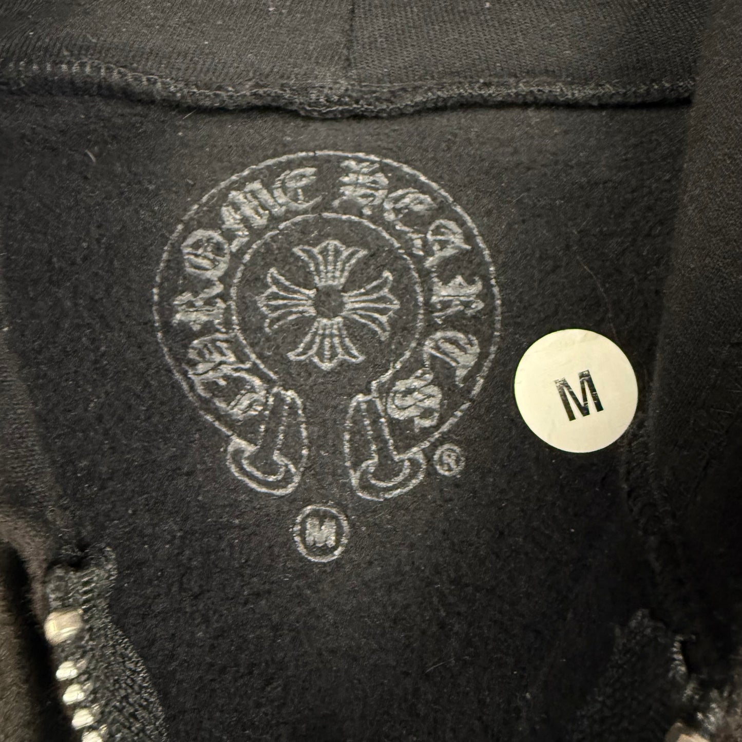 Chrome Hearts Floral Horseshoe Zip Up Hoodie