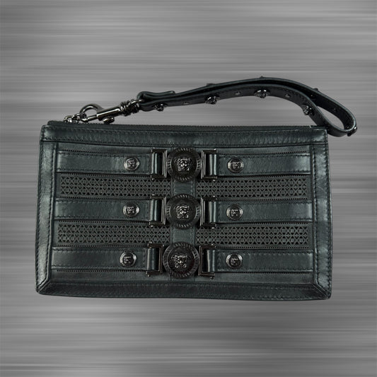 Versace SS13 Leather clutch with studs