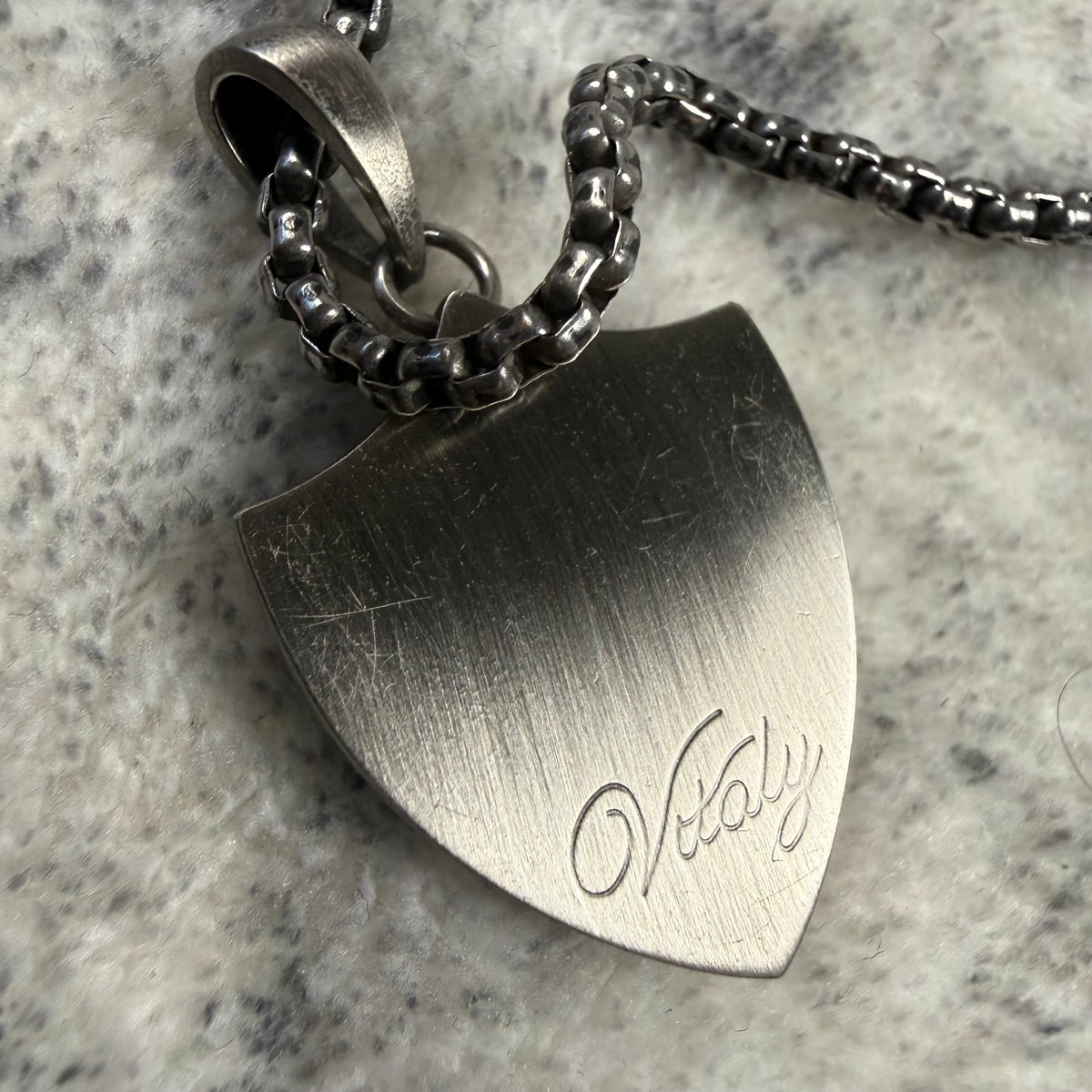 Vitaly Shield Pendant Necklace / Shield Necklace