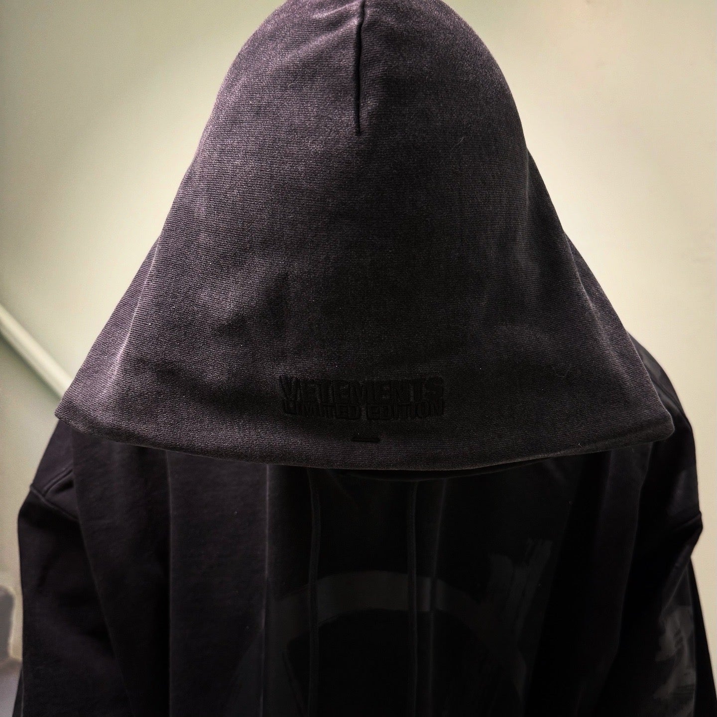 Vetements Double Anarchy Hoodie ‘Washed Black’