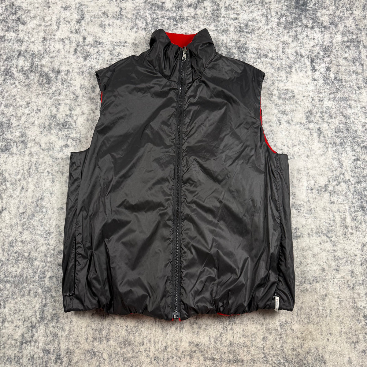 Vintage Moncler Reversible Fleece ‘Red / Black’ Vest