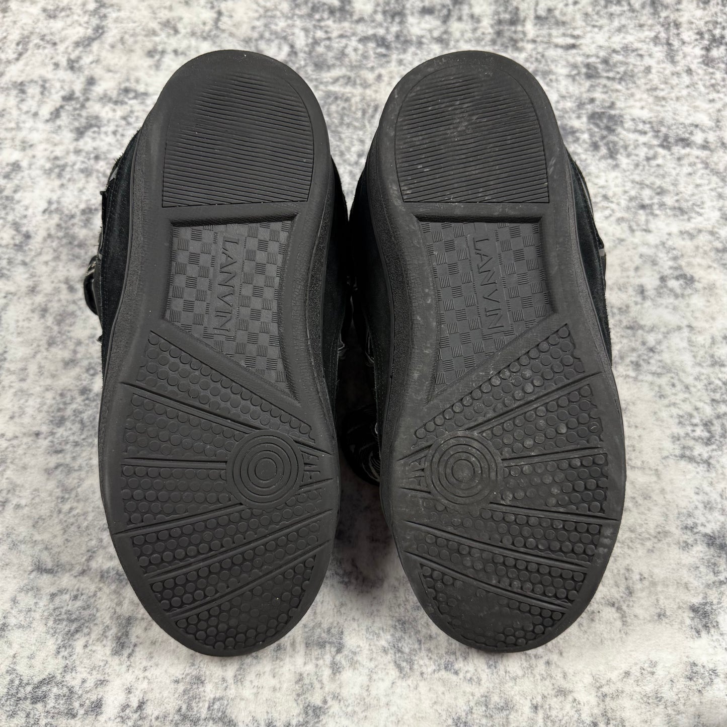 Lanvin Curb Reflective ‘Black/Silver’ Shoes